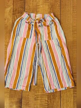 ❤️ 3/$15! Kids Striped Drawstring Pants - Multi Color